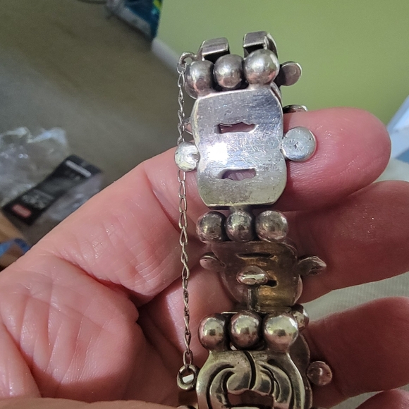 Vintage 925 Sterling Silver Bracelet made in Mexico 80 grams - Picture 10 of 16